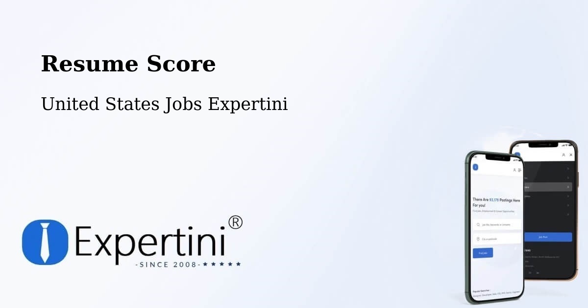 Resume Score & Job Description Match Tool – Pasco - United States Jobs Expertini